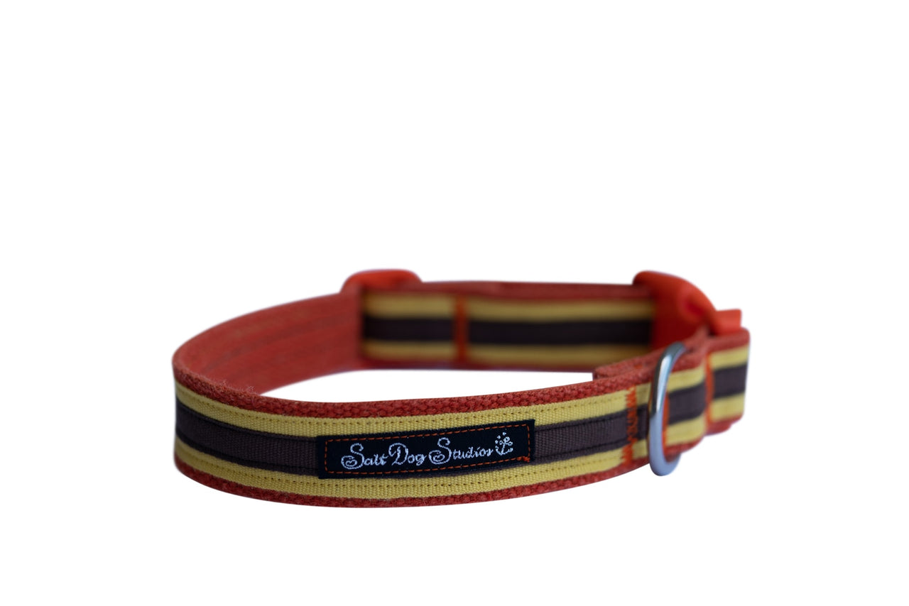 Retro Earth Hemp Luxury Dog Collar