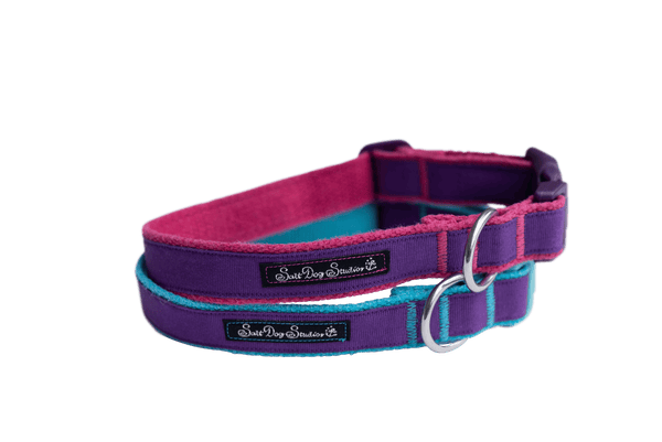 Luxury Mix & Match Hemp Dog Collar- 2 Colourway
