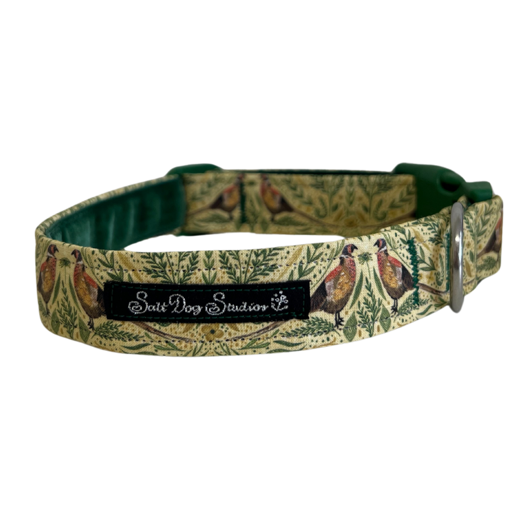 Country Pheasant Luxury Dog Collar ©