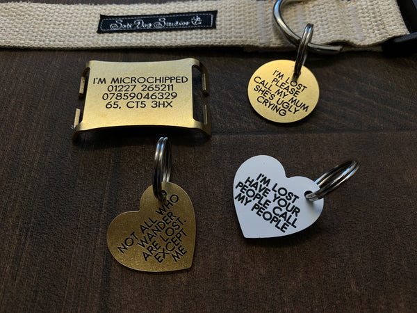 Brass Easy Fit Agility Tag Collars Up To 25mm
