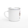 Personalised Black and Tan Dachshund White 12oz Enamel Mug