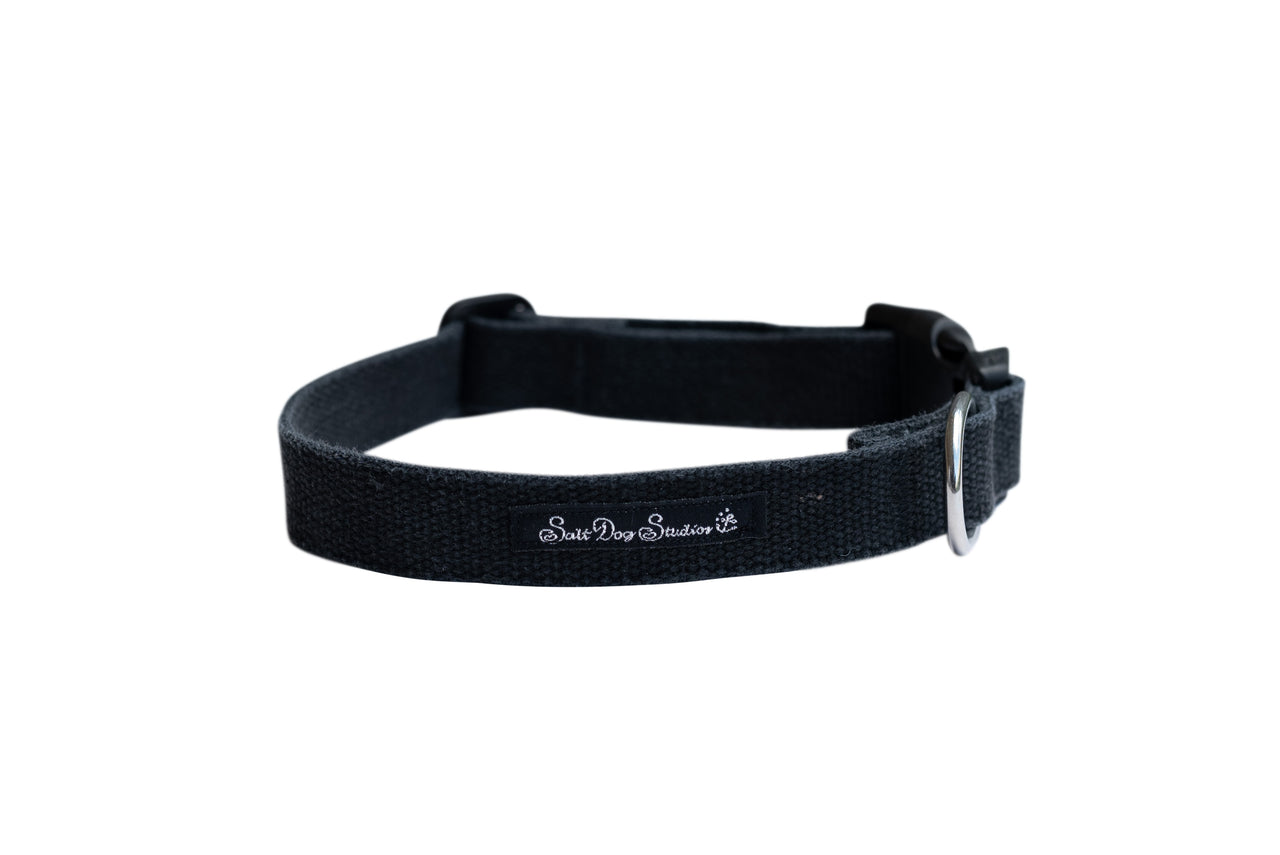 'The Original UK' Black Hemp Dog Collar ©