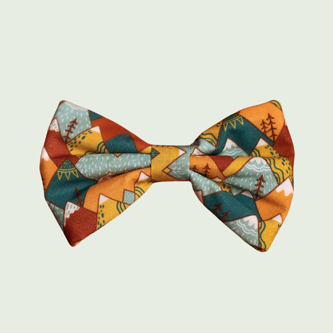 Mountain Range Dog Bow Tie