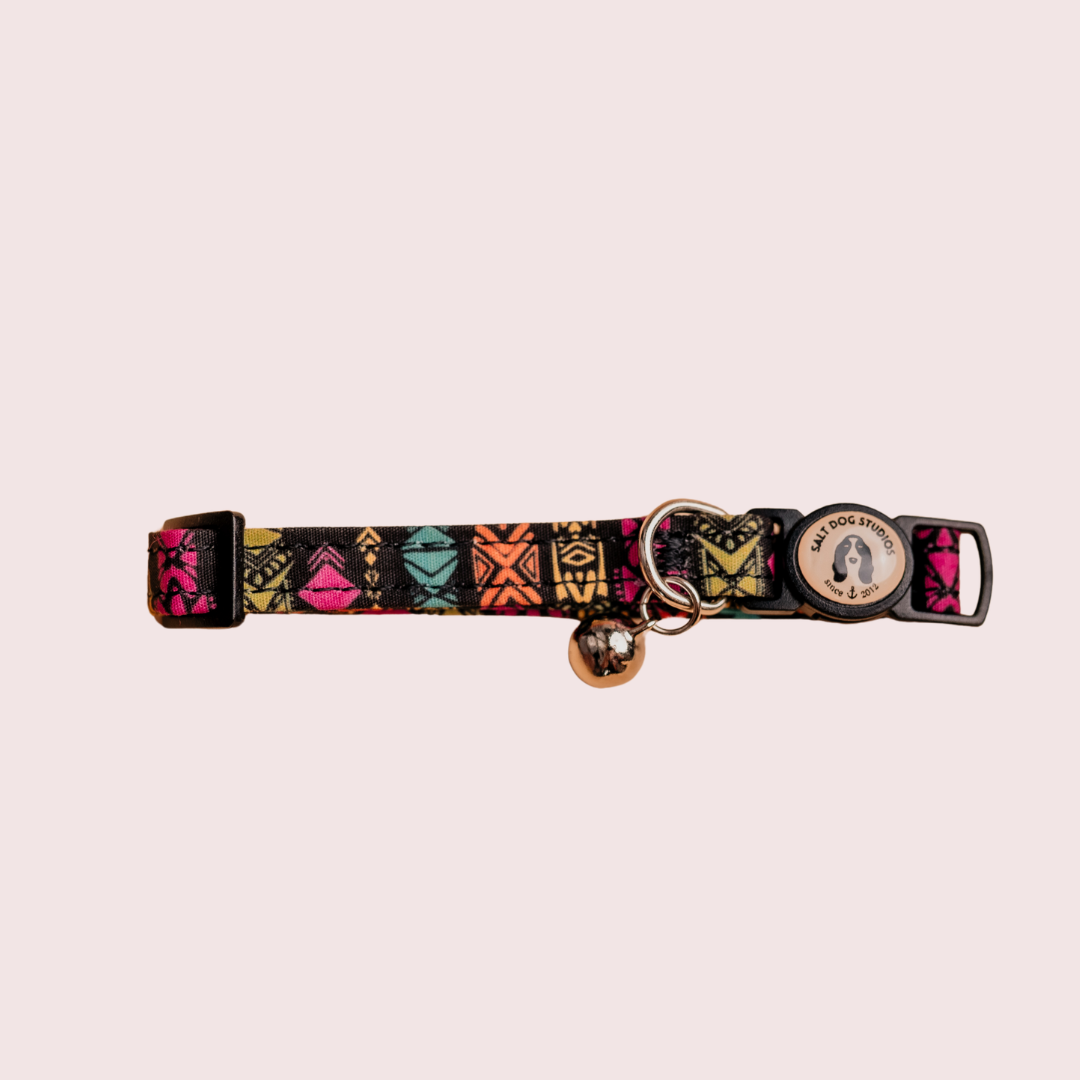 Retro Tribal Cat Collar
