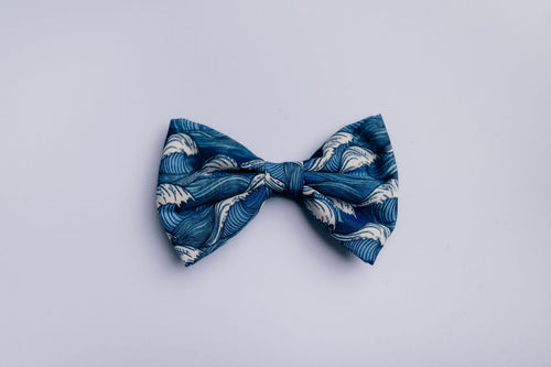 Catching waves dog bow ties