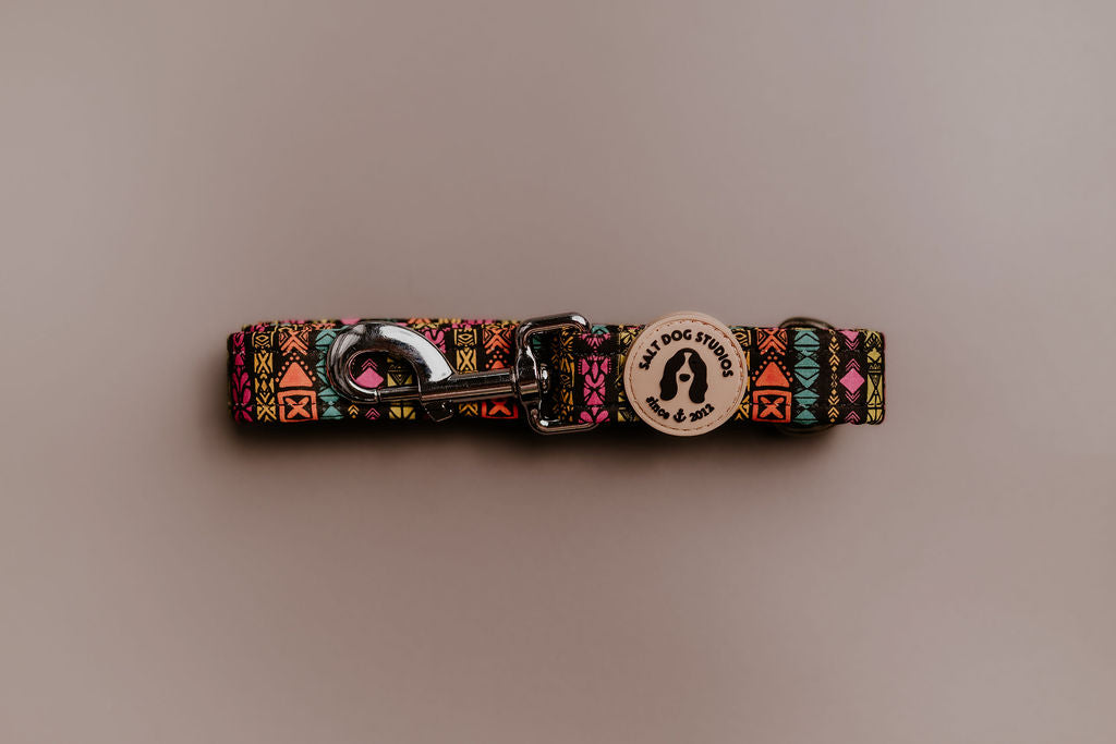 Retro Tribal Dog Lead ©