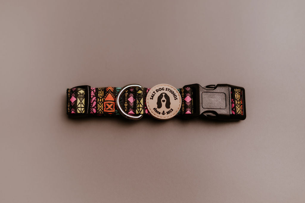 Retro Tribal Dog Collar ©