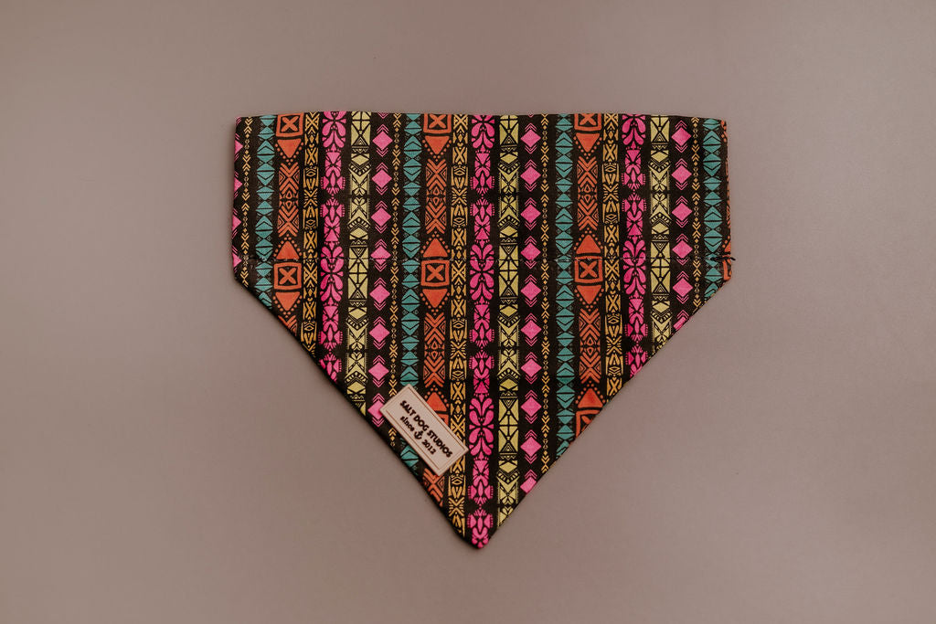 Retro Tribal Dog Bandana ©