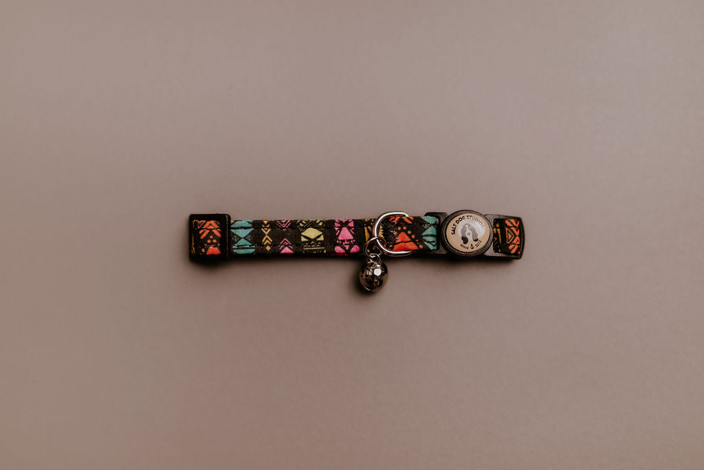 Retro Tribal Cat Collar ©