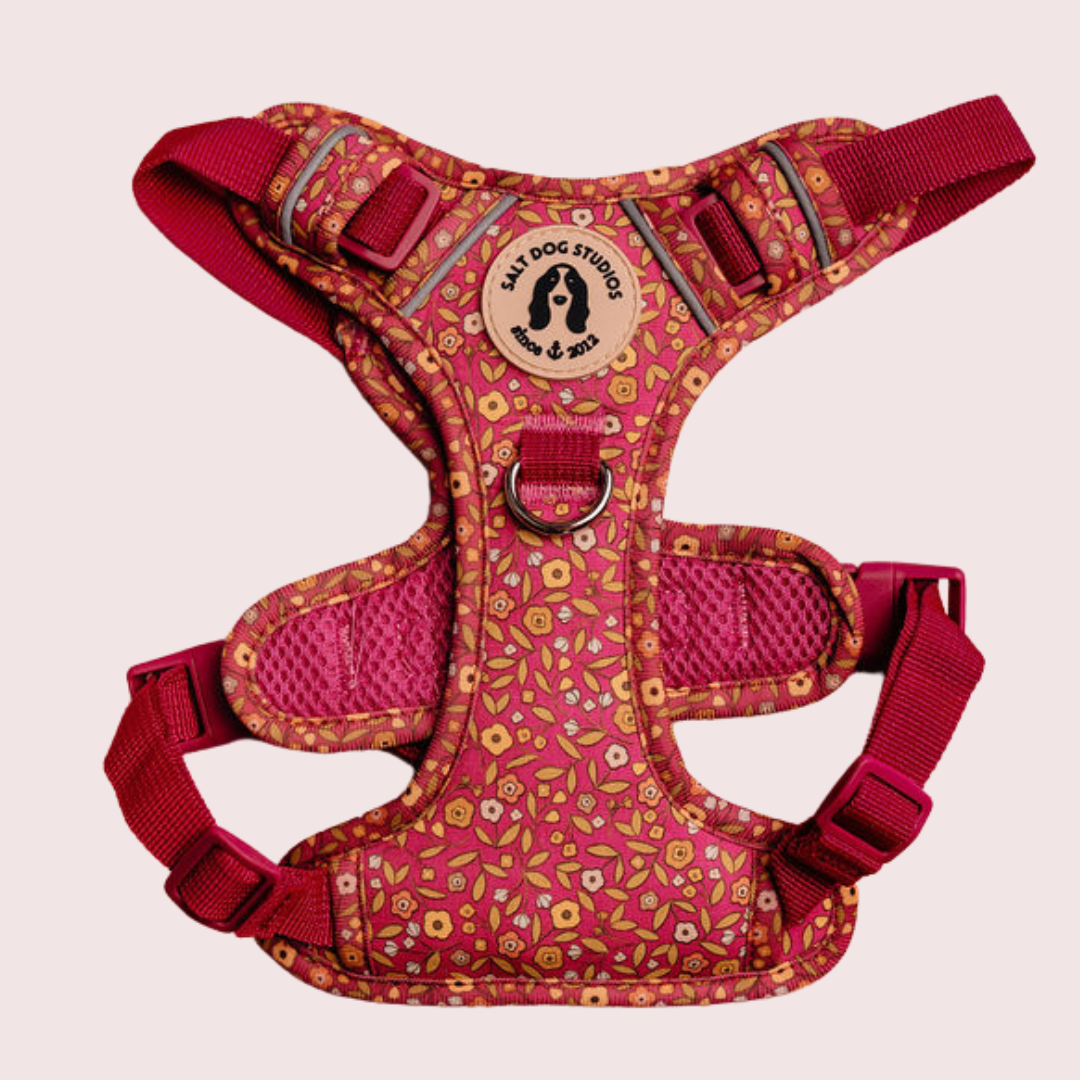 Ditsy Floral Pink Ultra Comfort Dog Harness