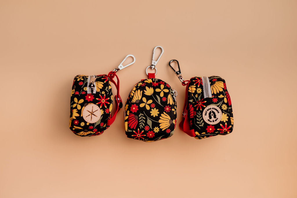 Folksy flowers poo bag holder