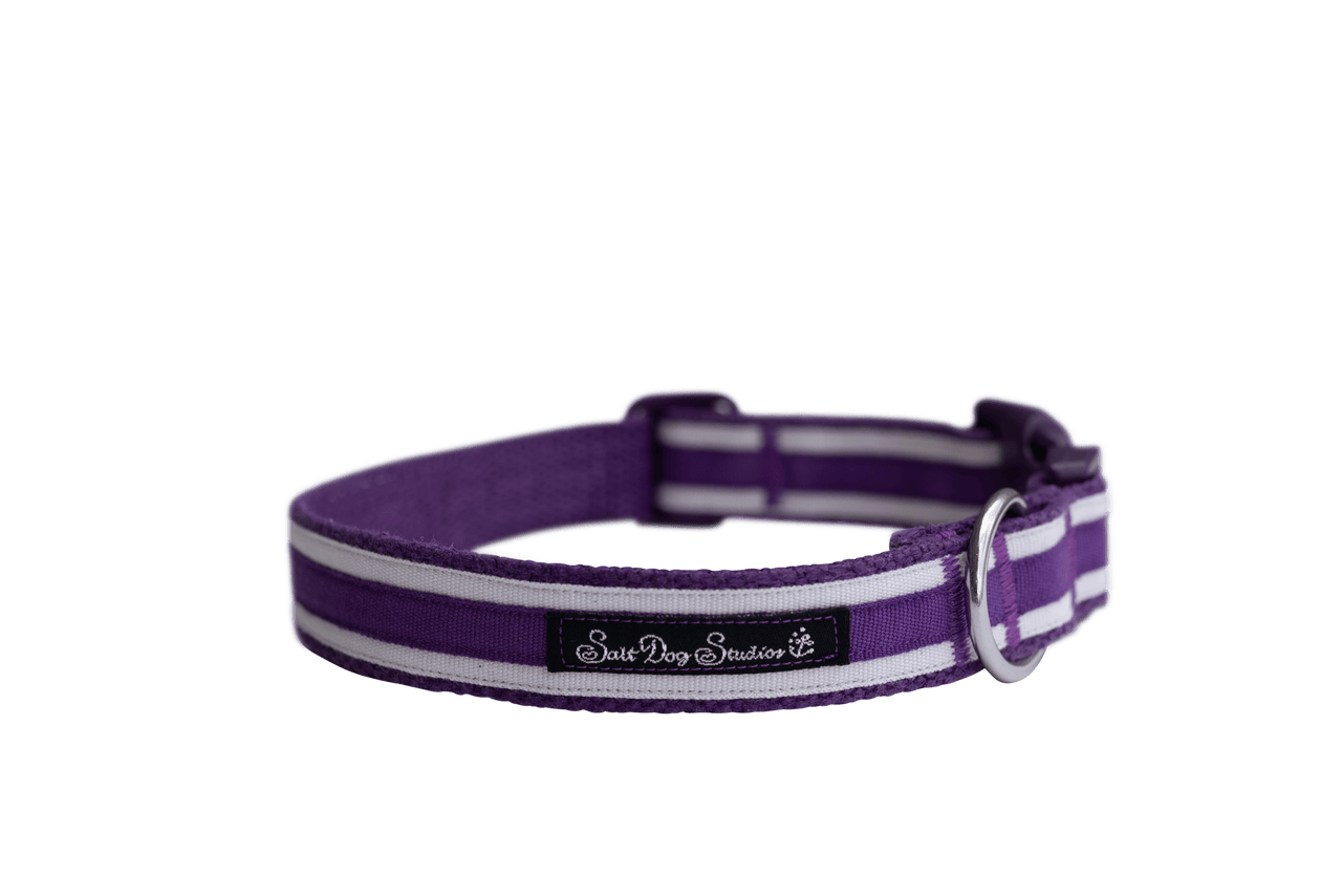 Country Purple Hemp Luxury Dog Collar