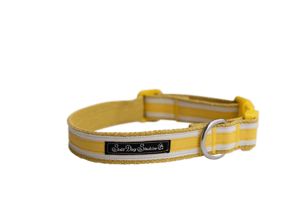 Sunset Yellow Hemp Luxury Dog Collar