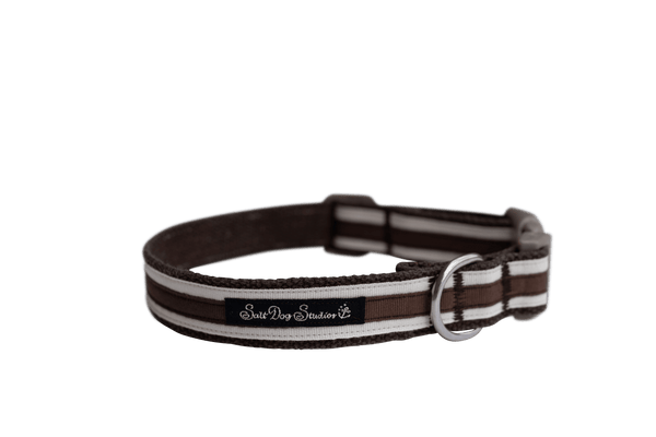 Country Chocolate Brown Hemp Luxury Dog Collar