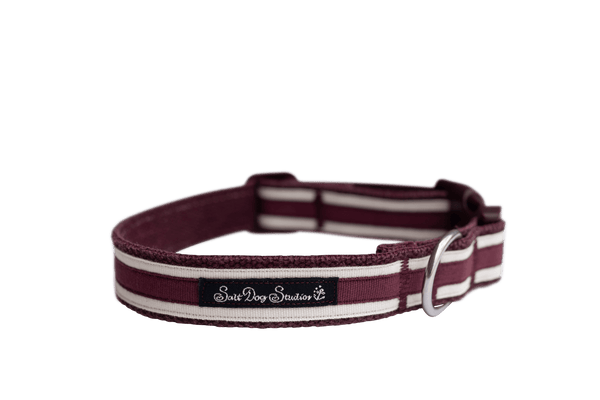 Country Plum Hemp Luxury Dog Collar