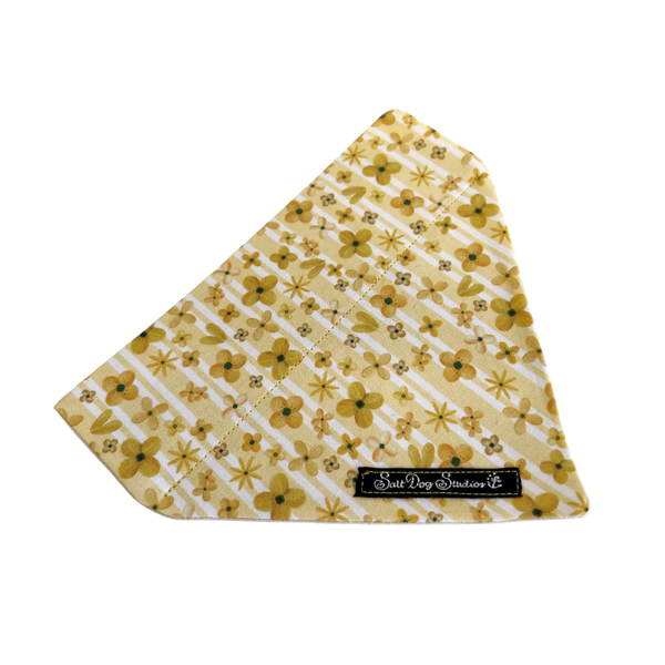 Mellow Yellow Floral Luxury Bandana ©