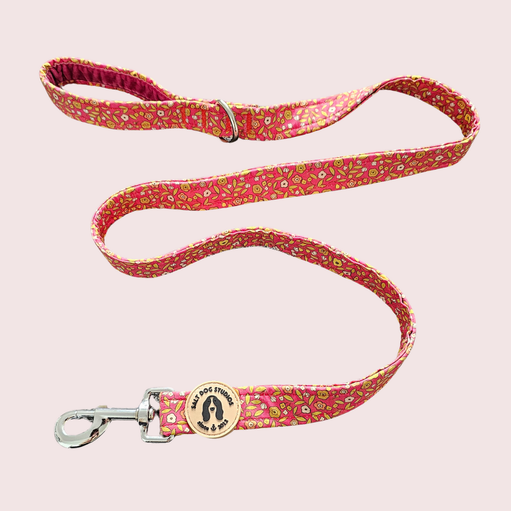 Ditsy Floral Pink Dog Lead