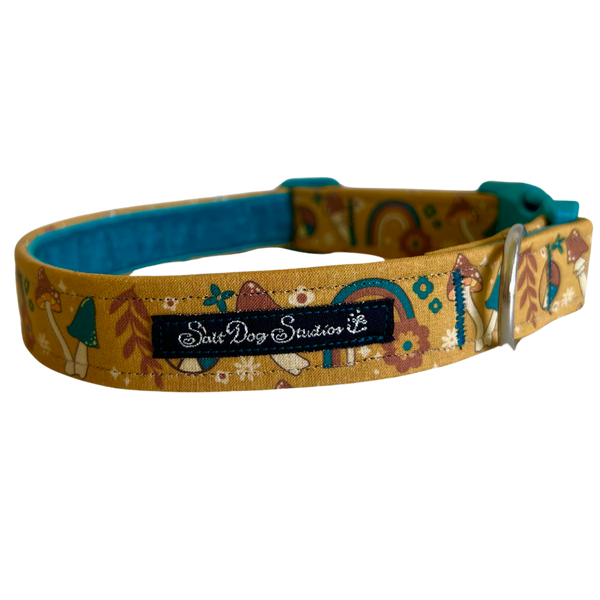 Funky Toadstools Luxury Dog Collar ©