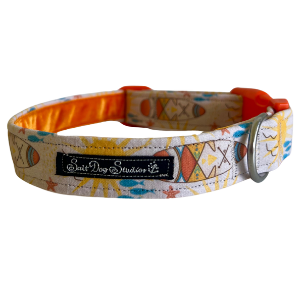 Surfs Up Luxury Dog Collar ©