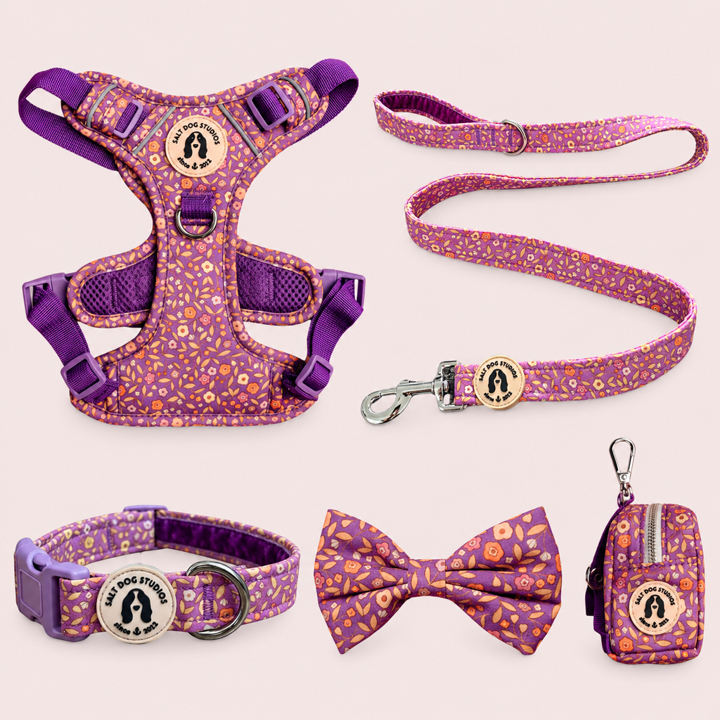Ditsy Floral Purple Complete Collection – Five-Piece Walking Set