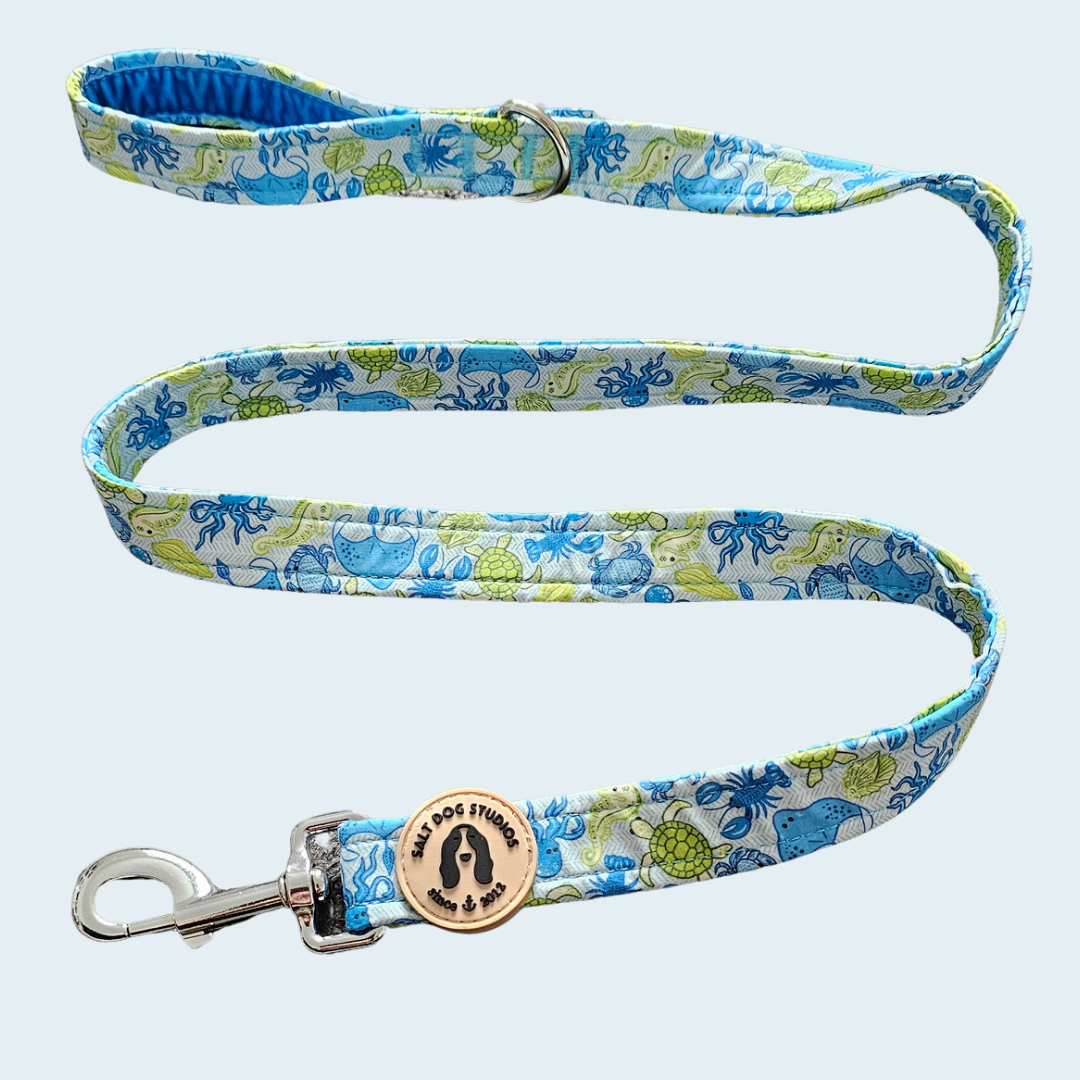 Ocean Life Dog Lead; one of each supplied